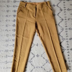Diane von Furstenberg mustard ankle pants Size 2